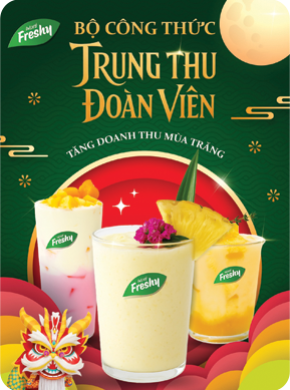 Pha combo nước trái cây cho Tết Trung thu đoàn viên